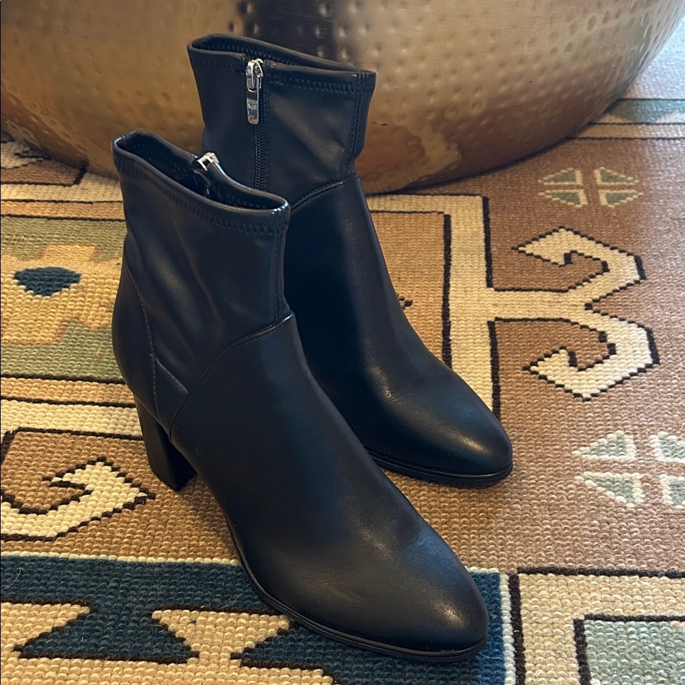 Marc Fisher Sleek Black Heeled Boots